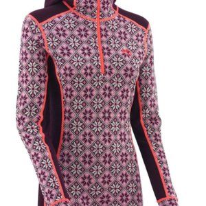 Kari Traa Hooded Wool Half Zip